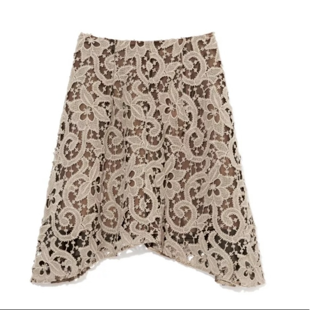 CARVEN GUIPURE LACE SKIRT $1690  SIZE 42 PERFECTO! - Picture 5 of 6